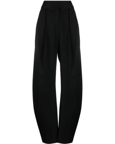 The Attico Pantalon à taille haute - Noir
