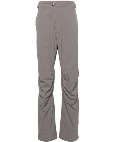 Stone Island Mid-rise Shell Cargo Trousers - Grey