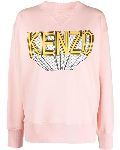 KENZO Sweater Met Logoprint - Roze
