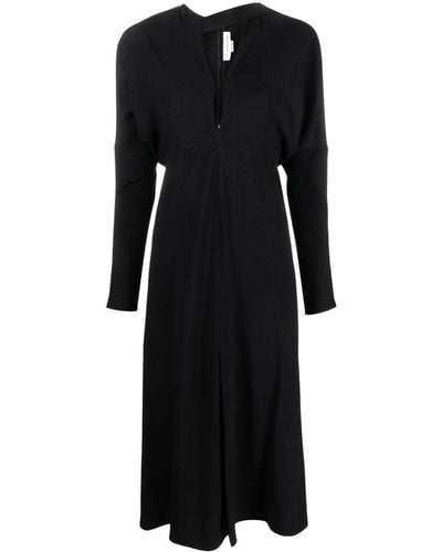 Victoria Beckham Uitgesneden Midi-jurk - Zwart
