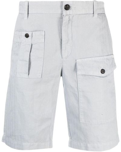 Eleventy Multiple-pocket Detail Shorts - Blue