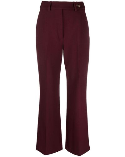 Claudie Pierlot Off-centre Button-fastening Trousers - Red