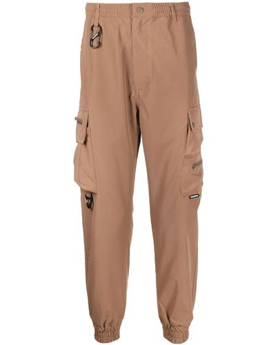 Izzue Cargo-style Track Trousers - Natural