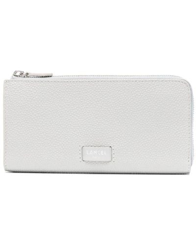 Lancel Ninon Leather Zipped Wallet - White