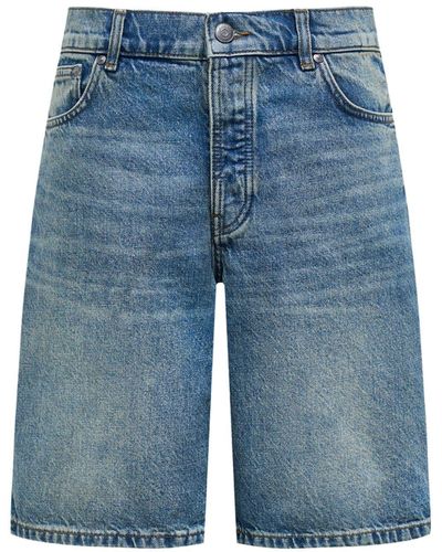 12 STOREEZ Short ample en jean - Bleu