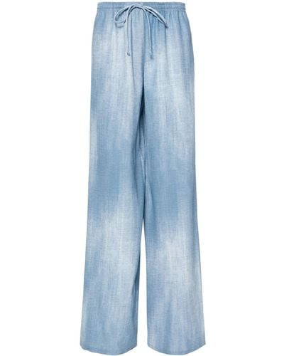 Ermanno Scervino Drawstring-fastening Trousers - Blue