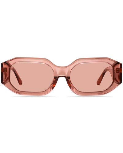 Linda Farrow Blake Oval-lenses Sunglasses - Pink