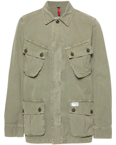 Fay Jungle Button-up Shirtjack - Groen