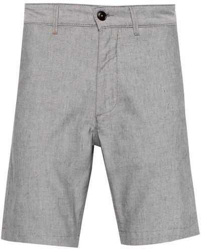 BOSS Halbhohe Chino-Shorts aus Twill - Grau