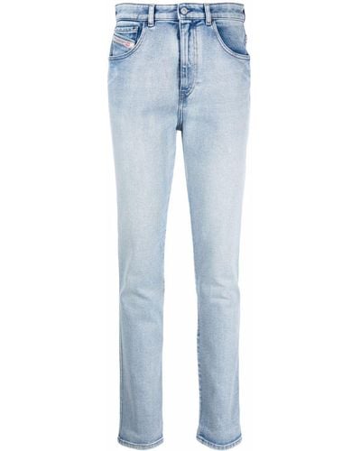 DIESEL Jeans mit hohem Bund - Blau