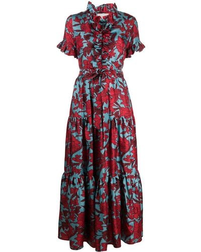 La DoubleJ Kleid mit Rüschen - Rot