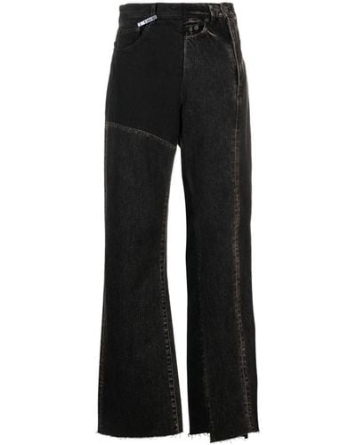 Maison Mihara Yasuhiro High Waist Straight Jeans - Zwart