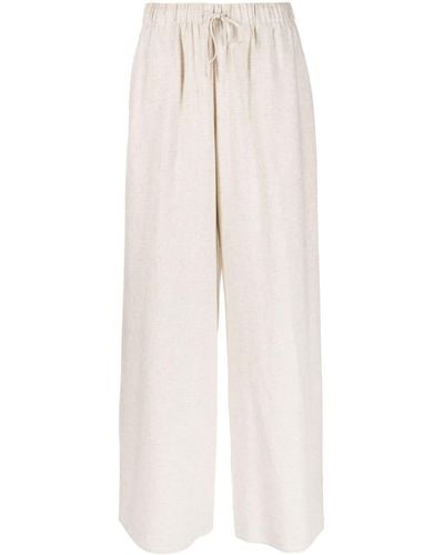 By Malene Birger Pisca High-waisted Palazzo Pants - White