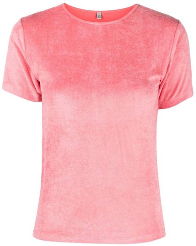 Baserange T-Shirt aus Samt - Pink