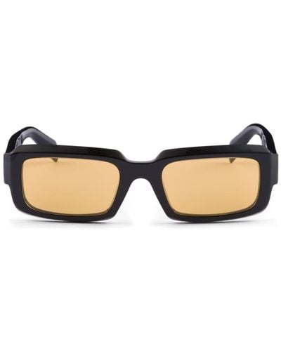 Prada Symbole Rectangle-frame Sunglasses - Natural