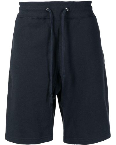 Suicoke Drawstring-waist Cotton Track Shorts - Blue