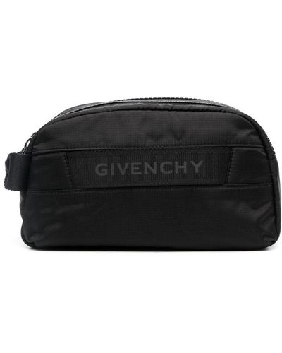 Givenchy Logo-patch Wash Bag - Black