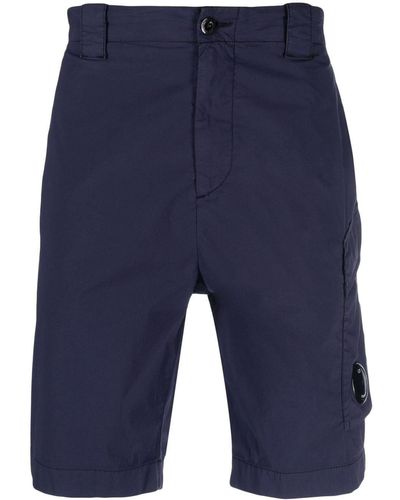 C.P. Company Lens-detail Cargo Shorts - Blue