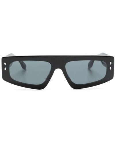 Isabel Marant Zoomy Geometric-frame Sunglasses - Black
