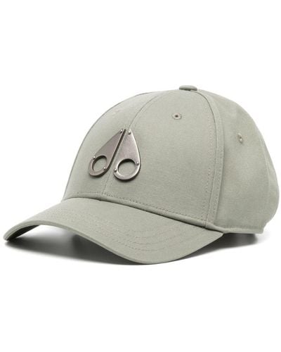 Moose Knuckles Icon Cotton Baseball Cap - Gray