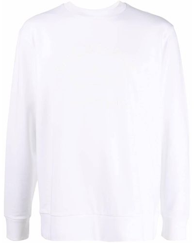 Paul & Shark Debossed-logo Sweatshirt - White
