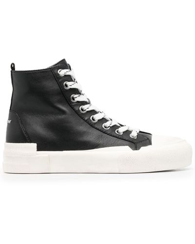 Ash High-top Lace-up Sneakers - Black