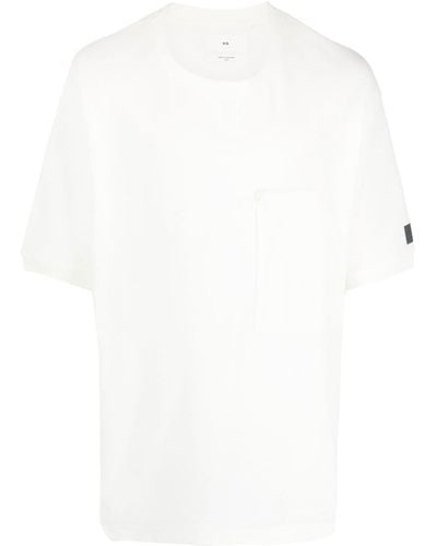 Y-3 T-Shirt mit Logo-Print - Weiß