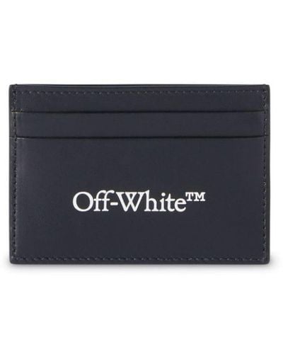 Off-White c/o Virgil Abloh Bookish Kartenetui mit Logo-Print - Blau