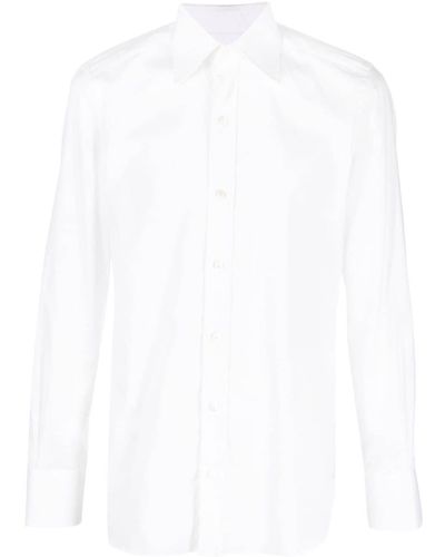 Tom Ford Katoenen Overhemd - Wit