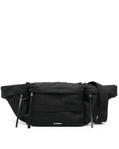 Jil Sander Belt Bag + Logo - Black