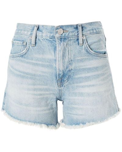 FRAME Le Super High Jeans-Shorts - Blau