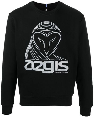 McQ Embroidered Owl Sweatshirt - Black