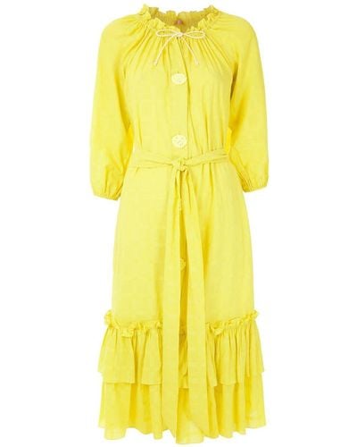 Clube Bossa Valerie Midi Dress - Yellow