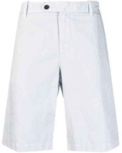 Eleventy Straight-leg Chino Shorts - White