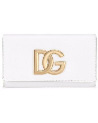 Dolce & Gabbana Clutch 3.5 In Pelle Di Vitello - Bianco