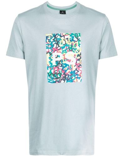 PS by Paul Smith Ps グラフィティ Tシャツ - ブルー