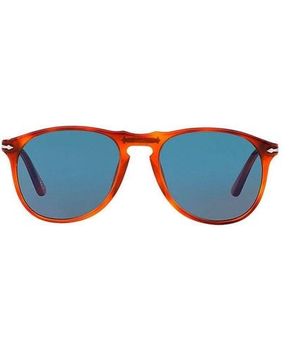 Persol Sonnenbrille in Schildpattoptik - Blau
