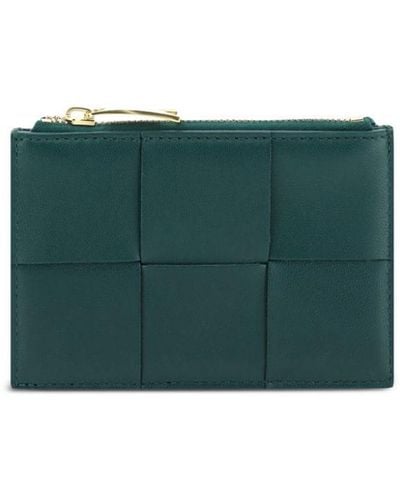 Bottega Veneta Cassette Leather Wallet - Green