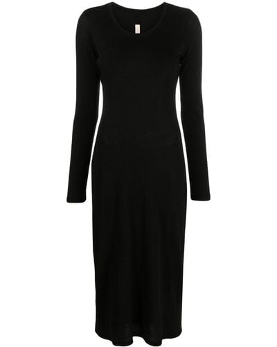 Raquel Allegra Robe Jerry mi-longue - Noir