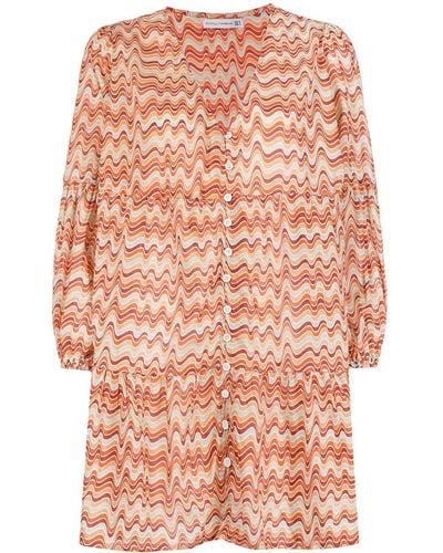 Faithfull The Brand Robe courte à imprimé Pauletta Vadella - Orange