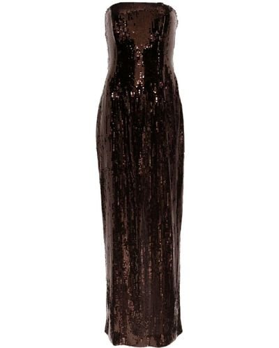 retroféte Ember Sequinned Dress - Black