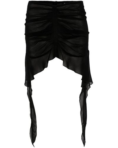 MISBHV Minifalda con volantes - Negro
