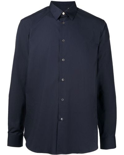 Paul Smith Long-sleeve Cotton Shirt - Blue