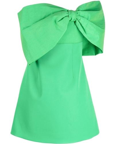 Rachel Gilbert Einschultriges Kace Minikleid - Grün