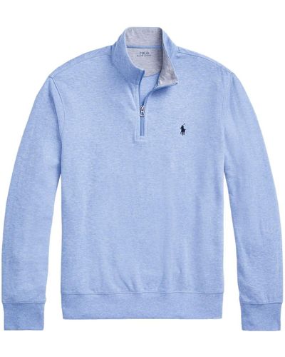 Polo Ralph Lauren Polo Pony Half-zip Sweater - Blue