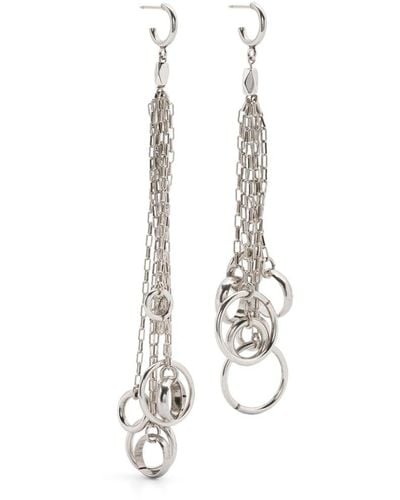 Isabel Marant Ring-embellished Dangle Earrings - White