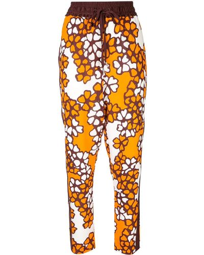 3.1 Phillip Lim Floral Print Pants - Orange