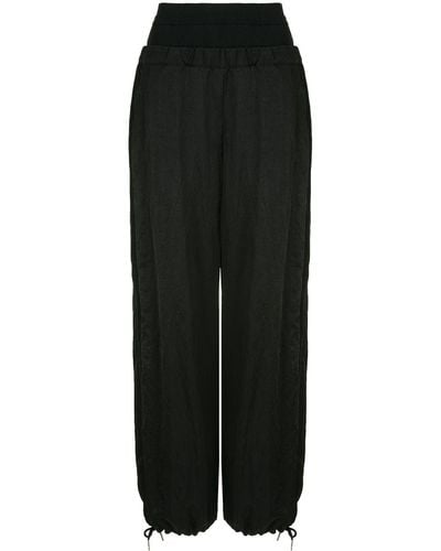 Dion Lee High-rise baggy Cargo Trousers - Black
