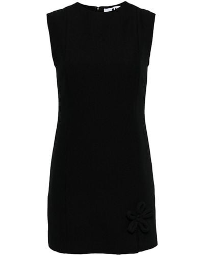 MSGM Floral-print Sleeveless Minidress - Black