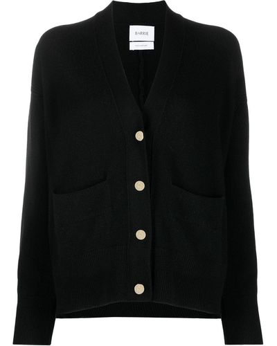 Barrie Button-up Cashmere Cardigan - Black